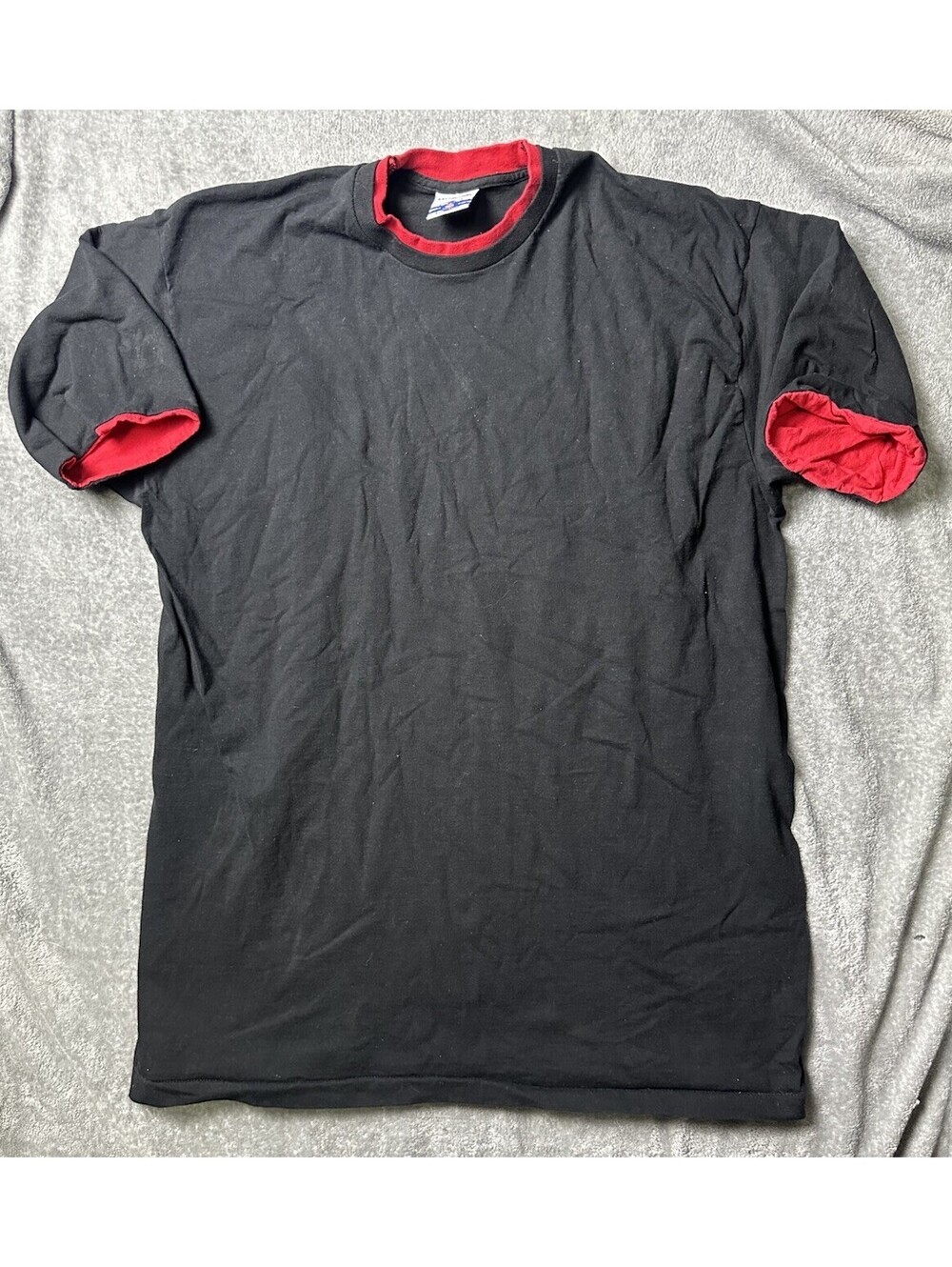 Vintage Pro Spirit Ringer T Shirt Mens XXLT Black Red Made USA 90s Cotton